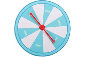 VALICLUD Wheel 12 Color Slots Wheel of Fortune Write on Erasable Whiteboard Surface Easy Assembly 7.87in/20cm