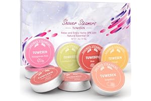 TUWESEN Shower Steamers Aromatherapy, 8 PCS Shower Steamers for Women, Shower Bombs with Essential Oils-Self Care & Relaxation Birthday Gifts for Women and Men. Pastel Nourish Set
