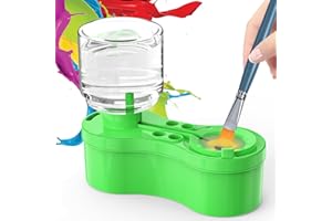 ACGASK Paint Brush Cleaner, Painting Station for Kids Adult Artist, Paint brushes Cleaner Tool with Drain and Brush Holder-Paint Brush Rinser for Arylic,WaterColor-Water Based Paints,Drawing and Art Supplies