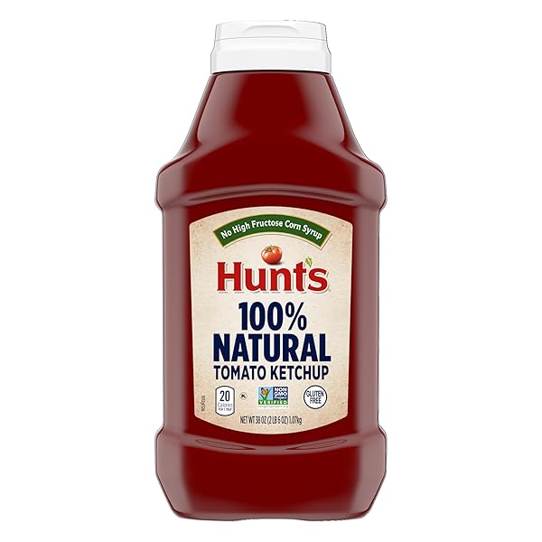 HUNT’S ALL NATURAL TOMATO KETCHUP, 38 OZ