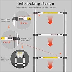 Adjustable Retractable Telescopic Collapsible
