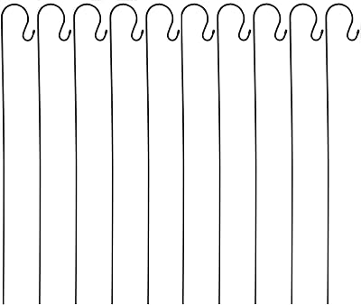 Selections Metal Shepherd's Crook Garden Hook 1m - Pack of 10