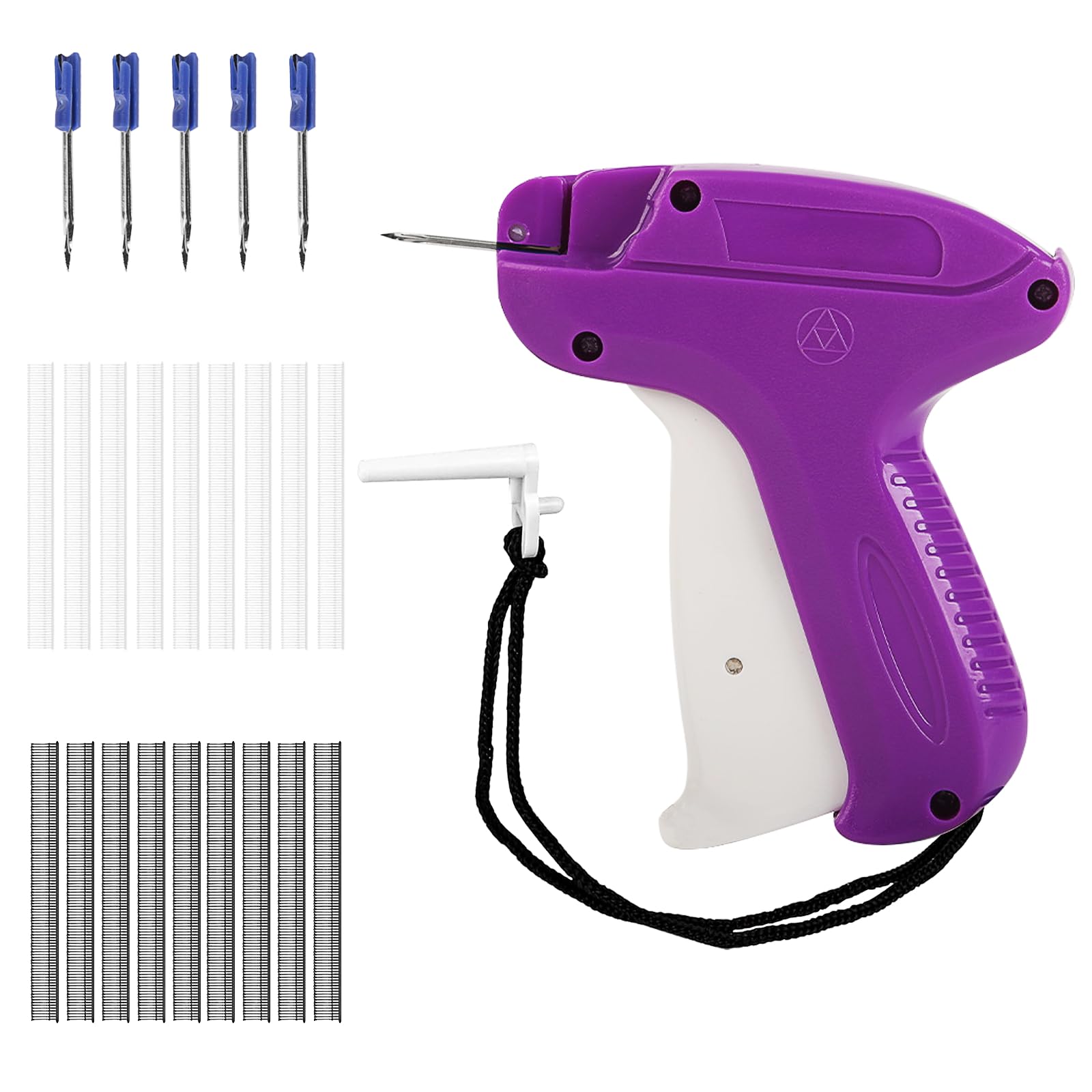 Micro Stitch Gun for Clothes Stitchy Quick Clothing Fixer Tagging Gun for Clothing Sewing Machine Mini Stitching Guns with 1000 Fasteners & 5 Needles(Purple)