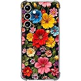 Beaucov Case for Galaxy S25 FE,Beautiful Flowers Pattern Drop Protection Shockproof Case TPU Full Body Protective Scratch-Resistant Cover for Samaung Galaxy S25 FE