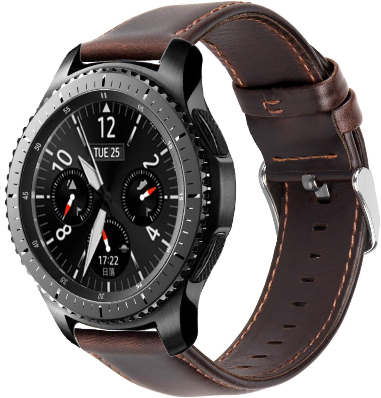 iBazal 22mm Bracelet Cuir Watch Bandes Compatible avec ...