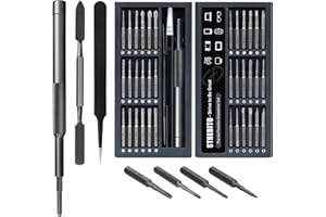 STREBITO Small Screwdriver Set - 39 in 1 Precision Screwdriver Kit, Electronics Tool Set - PC, Laptop, RC, Computer, Phone Repair, S2 Steel Long Bits - Torx, Pentalobe, Triwing