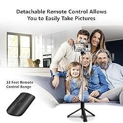 Selfie Stick, 40 in Retractable Phone Tripod with