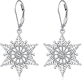 925 Sterling Silver Huggie Hoop Earrings Dainty Lever Back Dangle Drop Earrings for Women Men Holiday Jewelry Gift