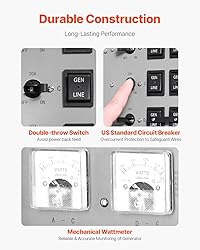 VEVOR Manual Transfer, 30-Amp 6-Circuit, Prewired