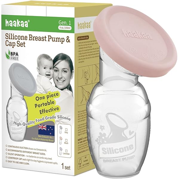 Amazon.com : Haakaa Manual Breast Pump with Base 4 Fl Oz