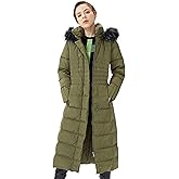 Orolay Women Warm Down Jacket with Hood Fur Long Puffer Coat