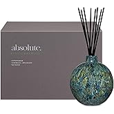 LAFCO New York Absolute Collection Reed Diffuser, Forest Oakmoss - 15 oz - Up to 1 Year Fragrance Life - Reusable, Hand Blown Glass Vessel - Nylon Reeds - Made in The USA