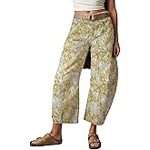 loveimgs Women Baggy Barrel Jeans Mid Rise Printed Denim Pants Wide Leg Jeans Boyfriend Y2k Patchwork Cartoon 2025 Hippie