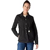 Carhartt Women's TENCEL Fiber Series Relaxed Fit Canvas Coat, Black, Medium