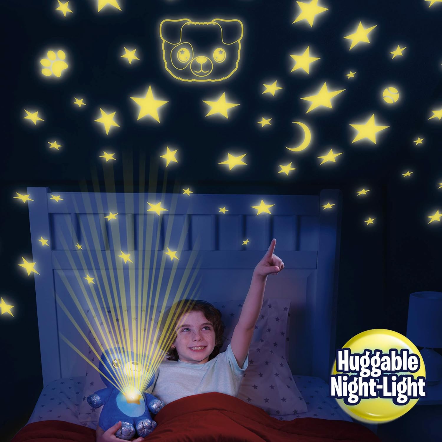 Ontel Star Belly Dream Lites, Stuffed Animal Night Light, Cuddly Blue Puppy: Health & Personal Care