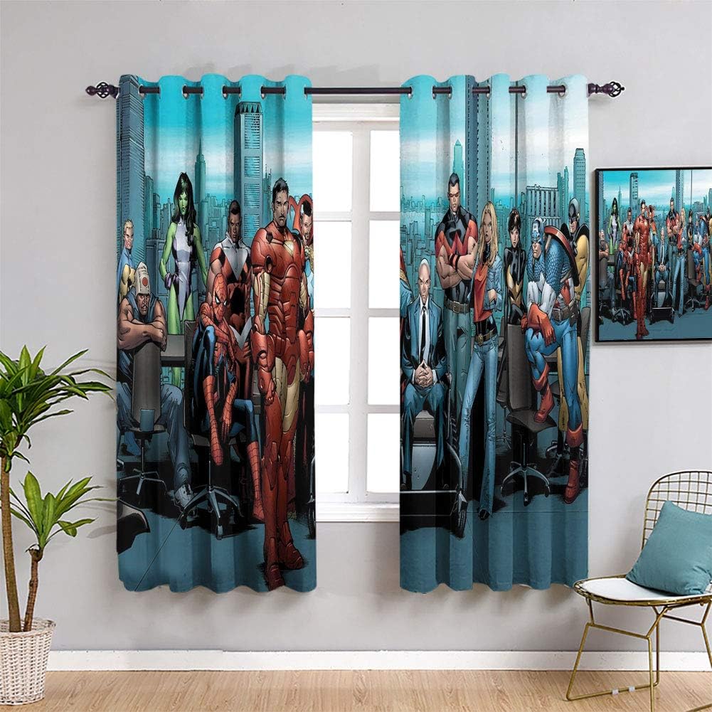 Amazon.com: Hedda Clare Avengers Comics Blackout Curtains for Bedroom