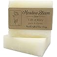 Hunter Cattle Co. EST'D 2004 HC Meadow Bloom Tallow Bar Soap - Unscented 2 Pack - Made with All Natural 100% Grass Fed Tallow Handmade Soap Bar - Great for Face or Body Soap