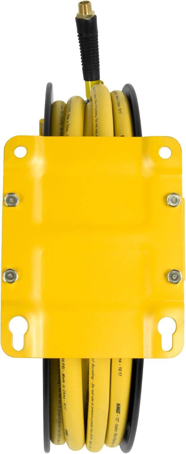 DeWalt DXCM024-0344 Double Arm Hose Reel with 1/2” x 50’ Premium Rubber Hose - - 
