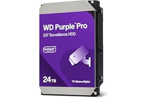Western Digital 24TB WD Purple Pro Surveillance Internal Hard Drive HDD - SATA 6 Gb/s, 512 MB Cache, 3.5" - WD241PURP