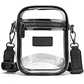 Wrangler Clear Bag for Stadium Events Crossbody Purse for Concerts, Sports | Stadium Approved Clear Bag,See Through Bag,0.4mm Thickened PVC,Waterproof,Lightweight
