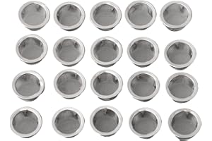Stainless Steel Mesh Pipe Screen Filters 20 Pieces With Concave Metal Bowl For Pipe Accessories And Rust Resistance