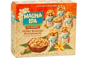 Mauna Loa Macadamias, Honey Roasted, 4.5-Ounce Containers (Pack of 6)