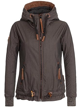 Naketano Damen Jacke Halbes StÃ¼ndchen Ins MÃ¼ndchen Jacke