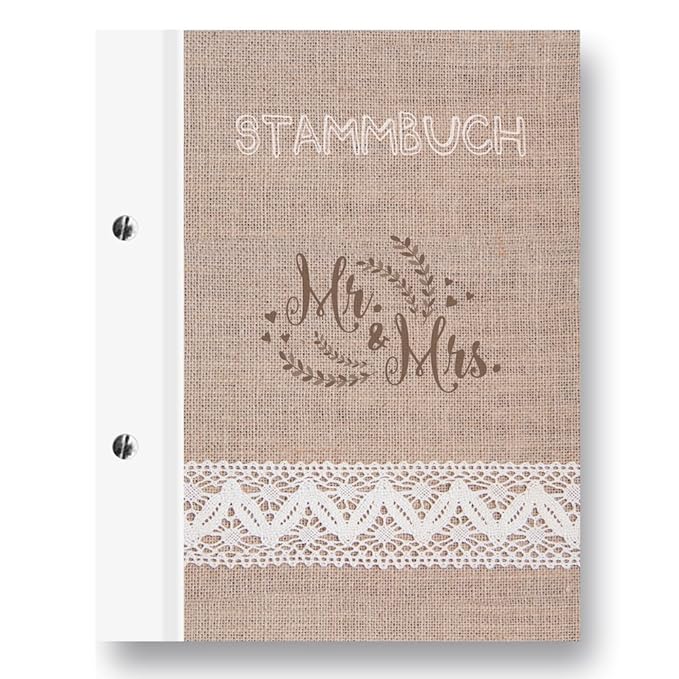 Stammbuch der Familie 'Lino' Familienbuch Familienstammbuch Stammbaum Stammbücher - A4