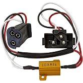 Buyers Products 5621012 LED Turn Signal Equalizer PL-3 Plug, 25W Load Resistor Adapter with Male and Female 3-Pin Connectors for DOT Lights, Fixes Hyper Flash When Converting to LED