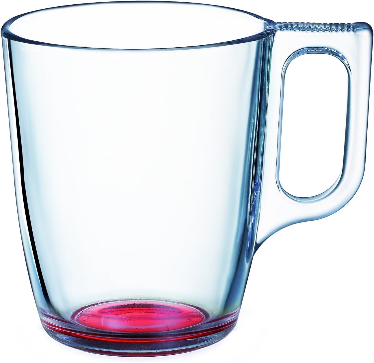 Luminarc Nuevo 9213706 Set of 6 Glass Mugs Red 25 cl Coffee Cups & Mugs