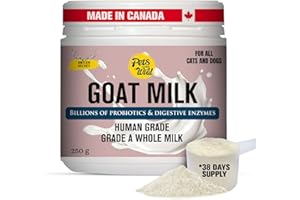 Pets Gone Wild | Goat Milk Powder with Elk Antler Flavor for Dogs & Cats | Dog Probiotics & Probiotics for Cats | Dog Food To