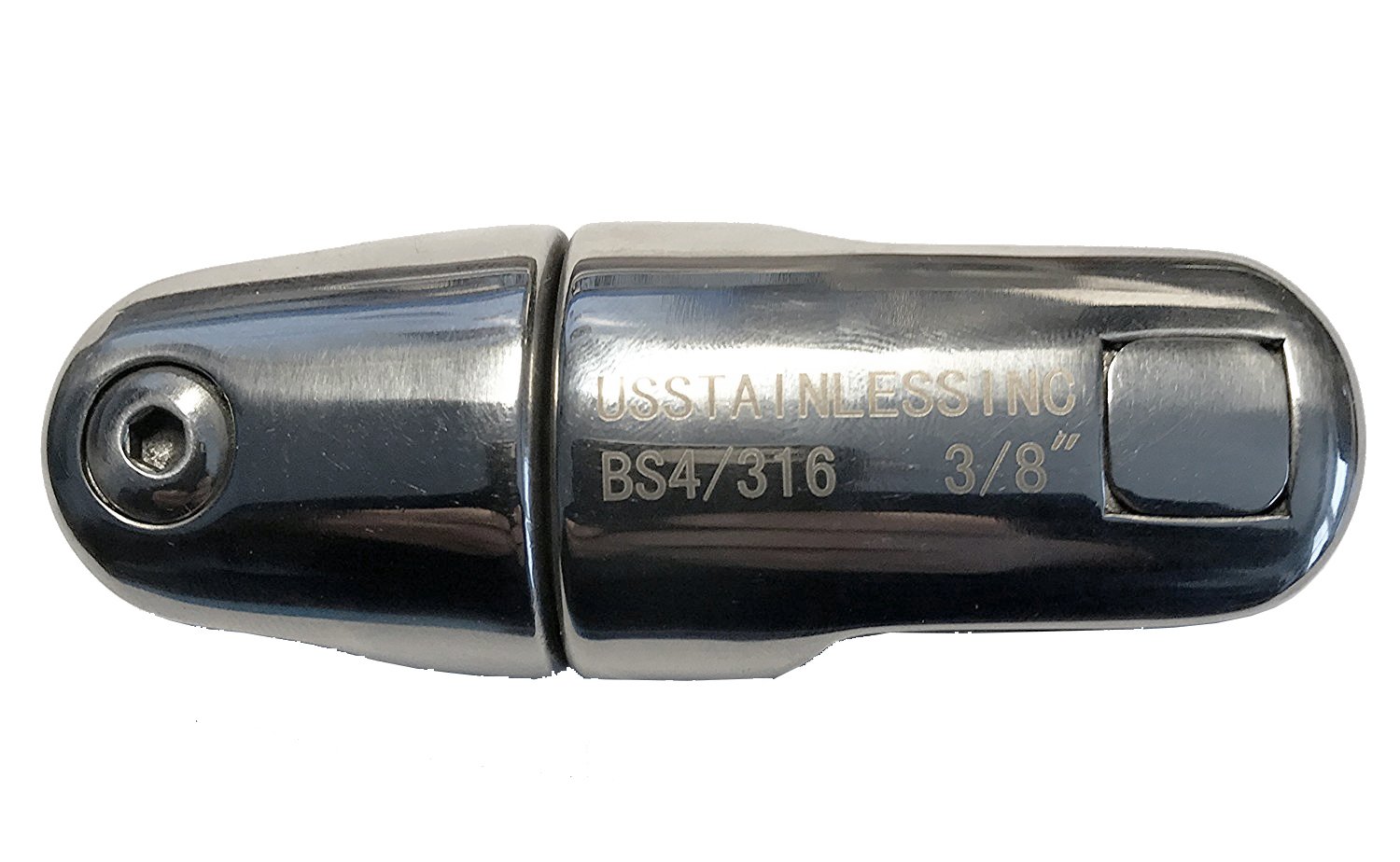 Stainless Steel 316 Anchor Swivel Connector 3/8" or 10mm Marine Grade