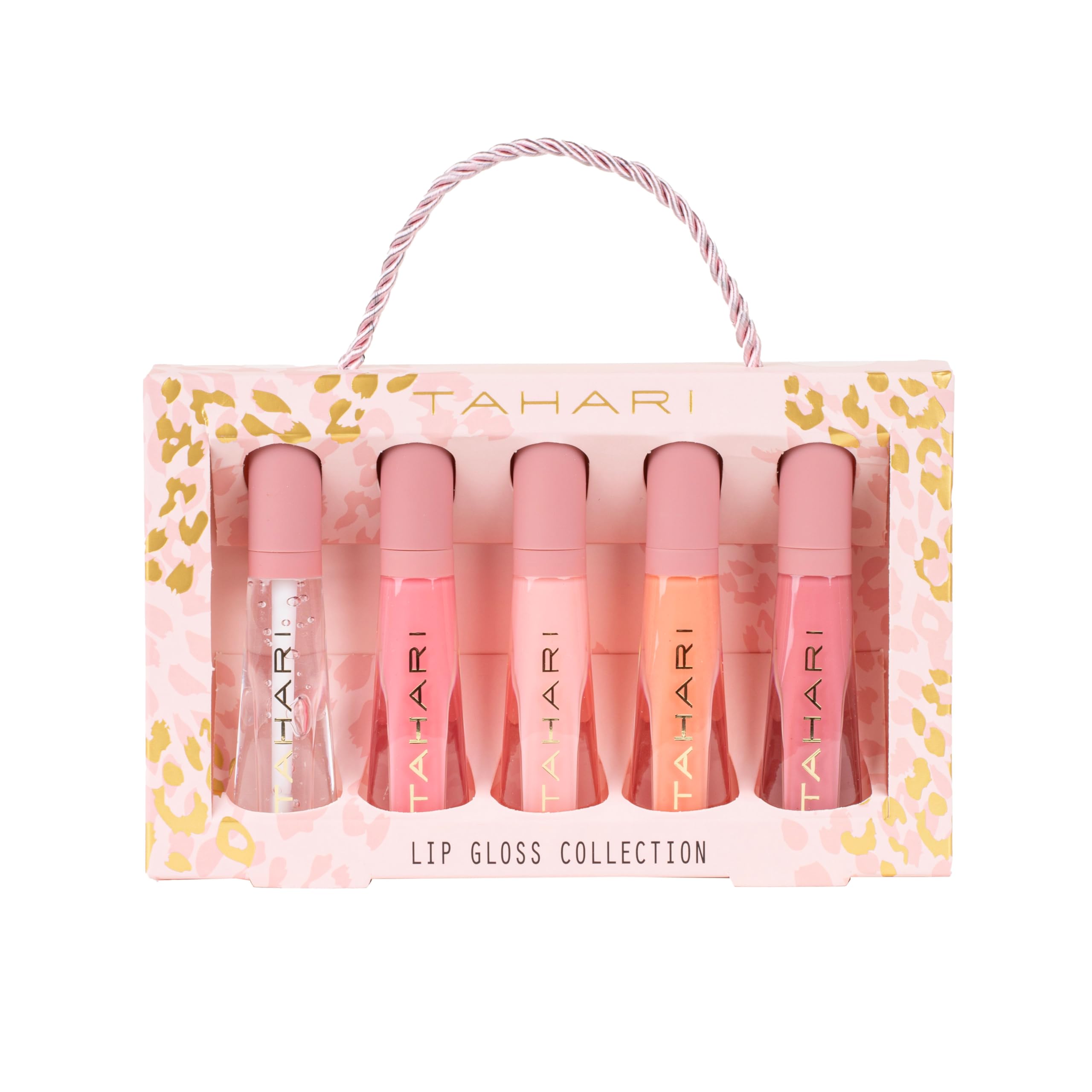 VOTUM Tahari 5pc Lip Gloss Set – Shimmery Lip Glosses for Women and Girls, Long-Lasting Lip Gloss Pack, Super Lustrous 5-Piece Gift Set, Non-Sticky, High Shine