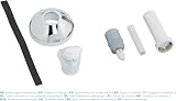 GROHE 19808001 Costa Concealed Stop Valve Trim Blue Metal Handle Chrome view 3