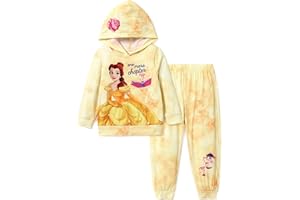 Disney Princess Toddler Girl Outfit Long Sleeve Hoodies and Pant Clothing Sets Fall Casual Pullover Tracksuit