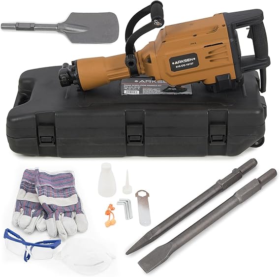 ARKSEN 2800W Electric Demolition Jack Hammer Construction Spade Shovel Bit w/Case Amazon.ca