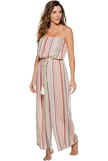elan strapless cover up jumpsuit