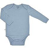 Woolino 100% Superfine Merino Wool Baby Bodysuit - Long Sleeve Bodysuit for Boy and Girl - Tagless Neck Bodysuit for Unisex