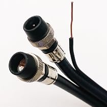 30ft Coax RG-6 Cable W/Ground Messenger 3Ghz 75 Ohm 18AWG UL ETL Cm...