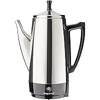 Presto 02811 12-Cup Stainless Steel Coffee Maker, 9.7"D x 13.1"W x 6.2"H