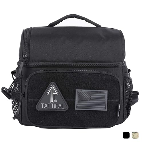 14er Tactical Lunch Bag Dual Compartment Cooler, Lunch Box 600D