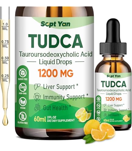 Amazon.com: TUDCA Bile Salts 1200mg Liquid Drops