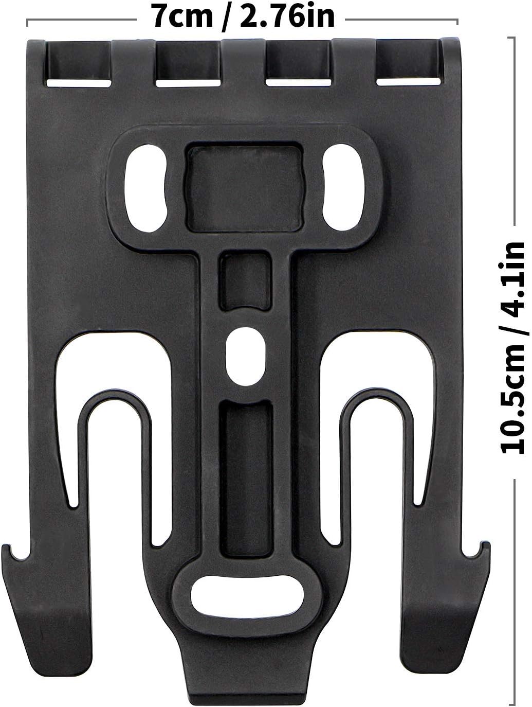 RioRand Quick Locking System Kit with Duty Holster Locking Fork and Duty Receiver Plate Black : Sports & Outdoors