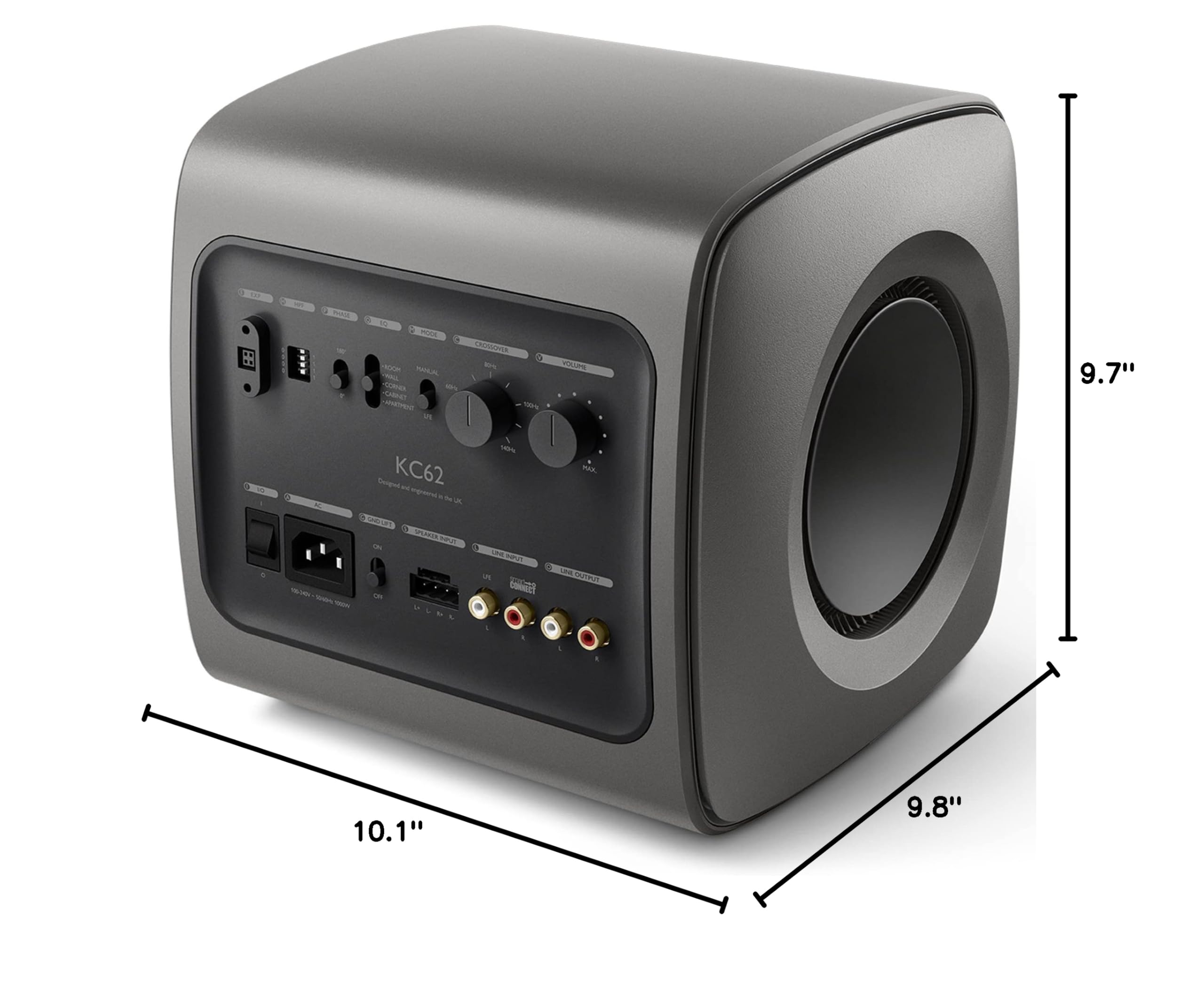 KEF KC62 Subwoofer (Titanium Grey)