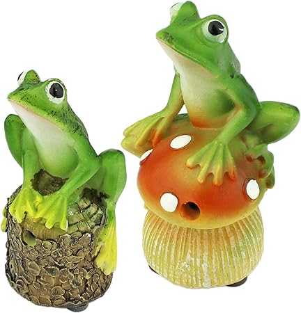 Mabax Haus Garten Frosch Bewegungsmelder Frosche Grun Bewegungssensor Froschgerausche Alarm Mit Baumstumpf Amazon De Garten
