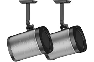 notiela Speaker Wall Mount and Ceiling Mount for Sonos One, One SL, Play 1 - Swivel & Tilt Adjustable Mounting Brackets for Sonos One, One SL, Play:1 Speaker Mounts, 2 Pack, Black