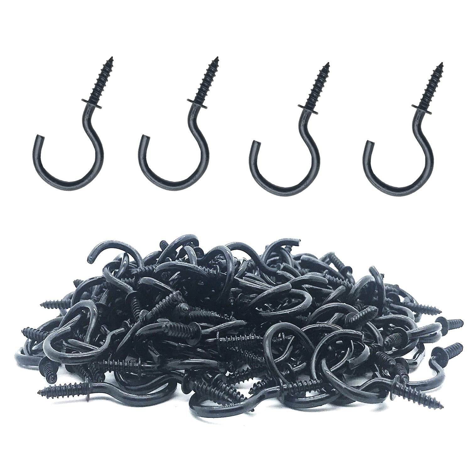 MYYZMY 120 Pcs 1 Inch Screw-in Hooks Nickel Plated