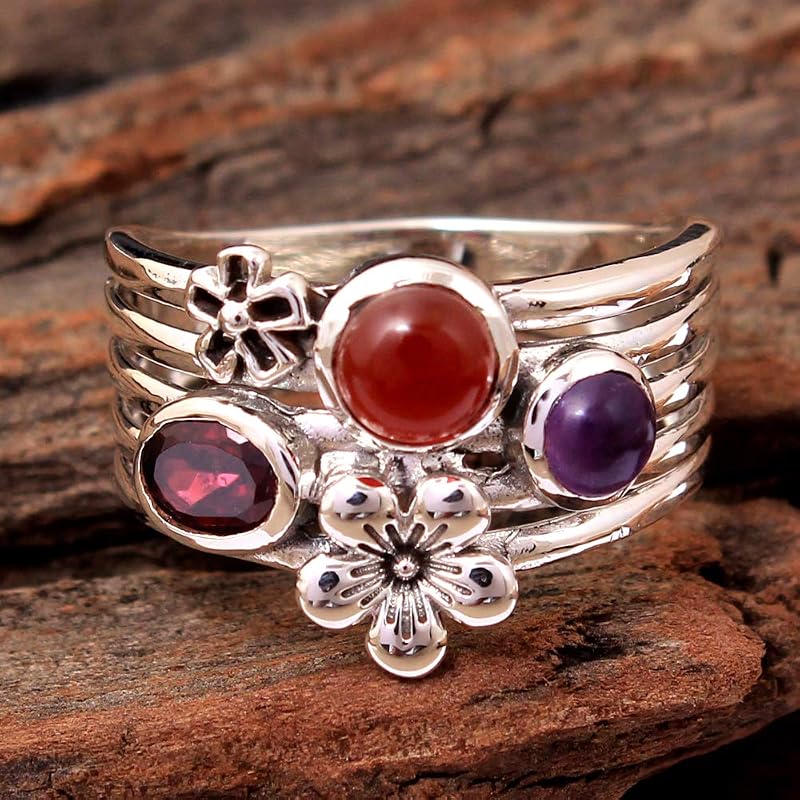 Designer Amethyst, Red & Carnelian