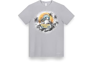 AFFINITY OF ARTS Mens Unisex 100 Percent Cotton T Shirt Retro Chill High Definition Artistic Retro Graphic Print