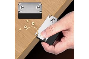 FUNNYTEK Woodworking Edge Banding Trimmer Mini Edge Corner Planer Portable Wood Chamfering Fillet Scraper Safety Hand Planer Deburring Tool Edge Banding Cutter for PVC ABS Wood (Black)